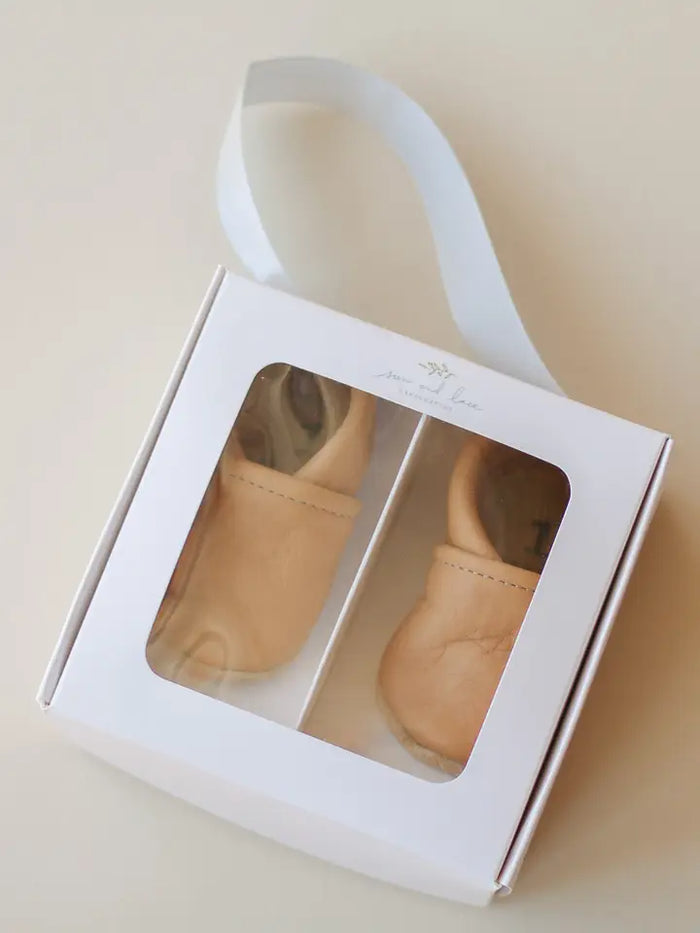 Leather Baby Shoes - Keepsake Box